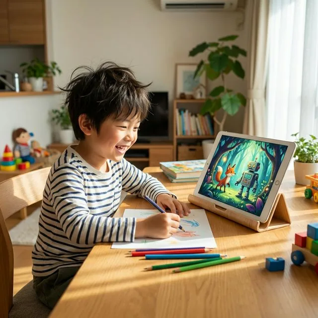 Child writing